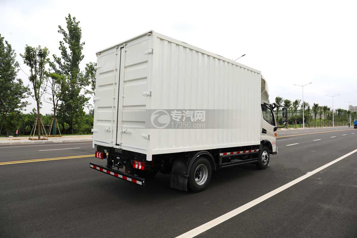 江淮帅铃EV5纯电动车厢可卸式汽车（100.46kwh）侧后方图