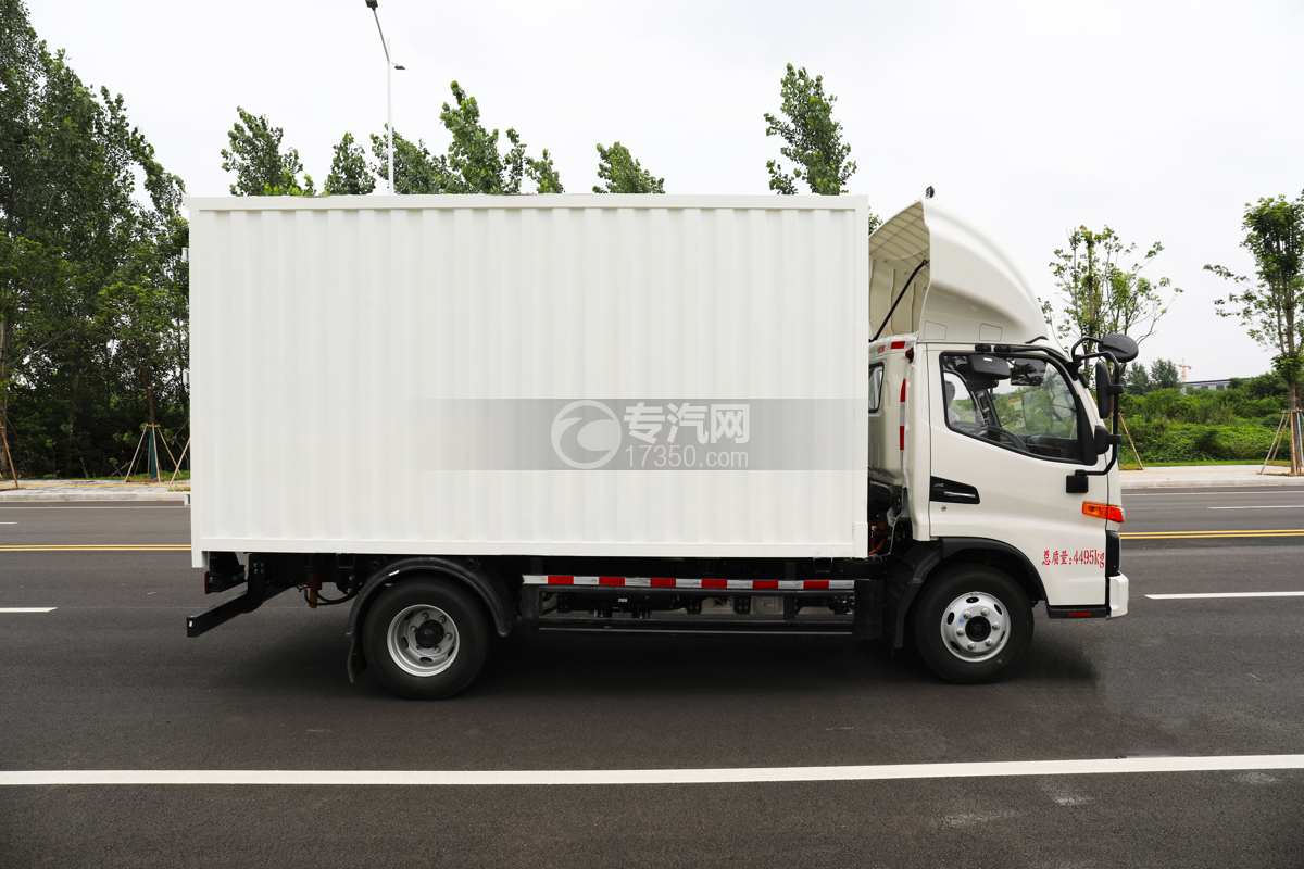 江淮帅铃EV5纯电动车厢可卸式汽车（100.46kwh）侧面图