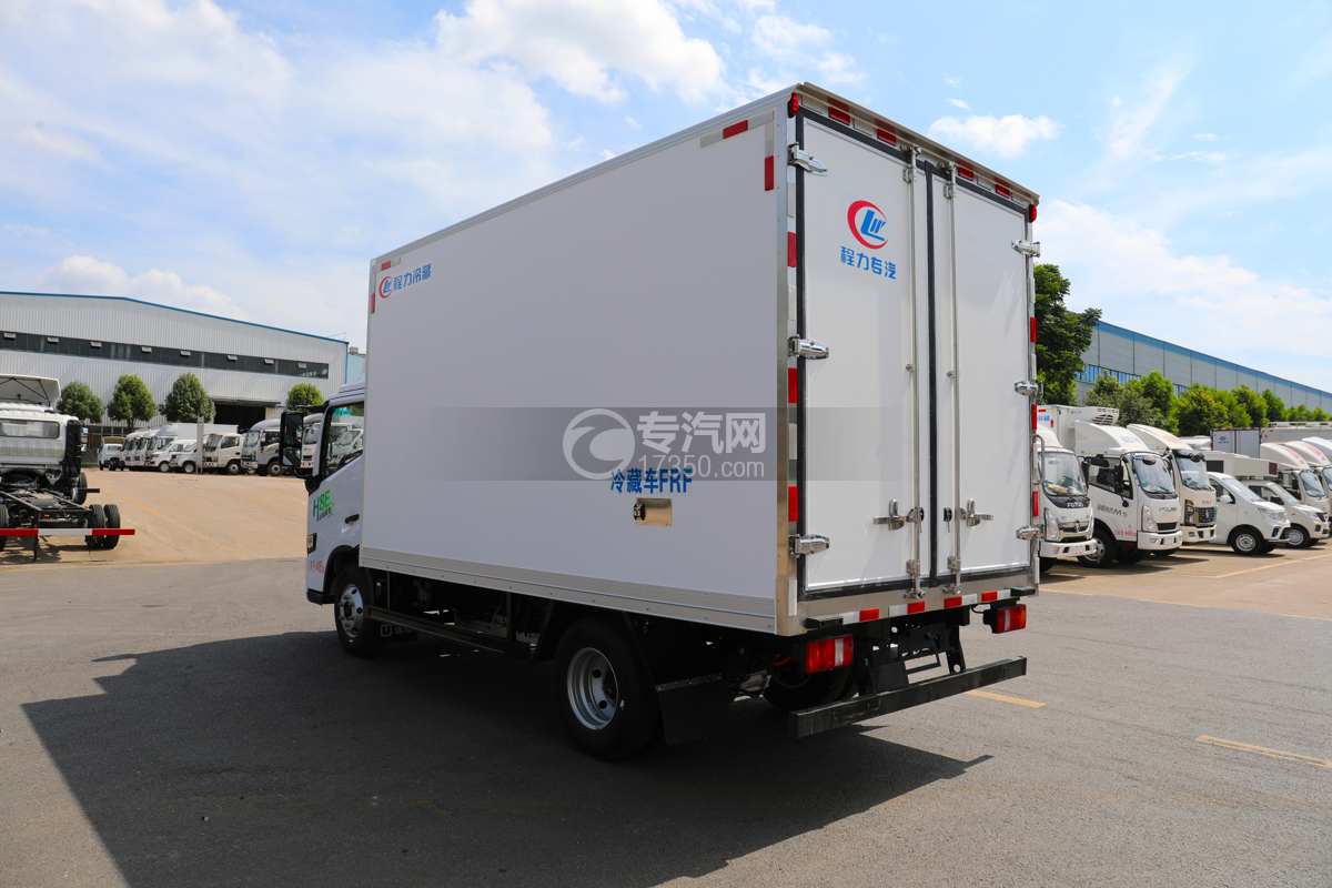 吉利远程星智H8E（100.07度电）纯电动冷藏车（新规）侧后面图