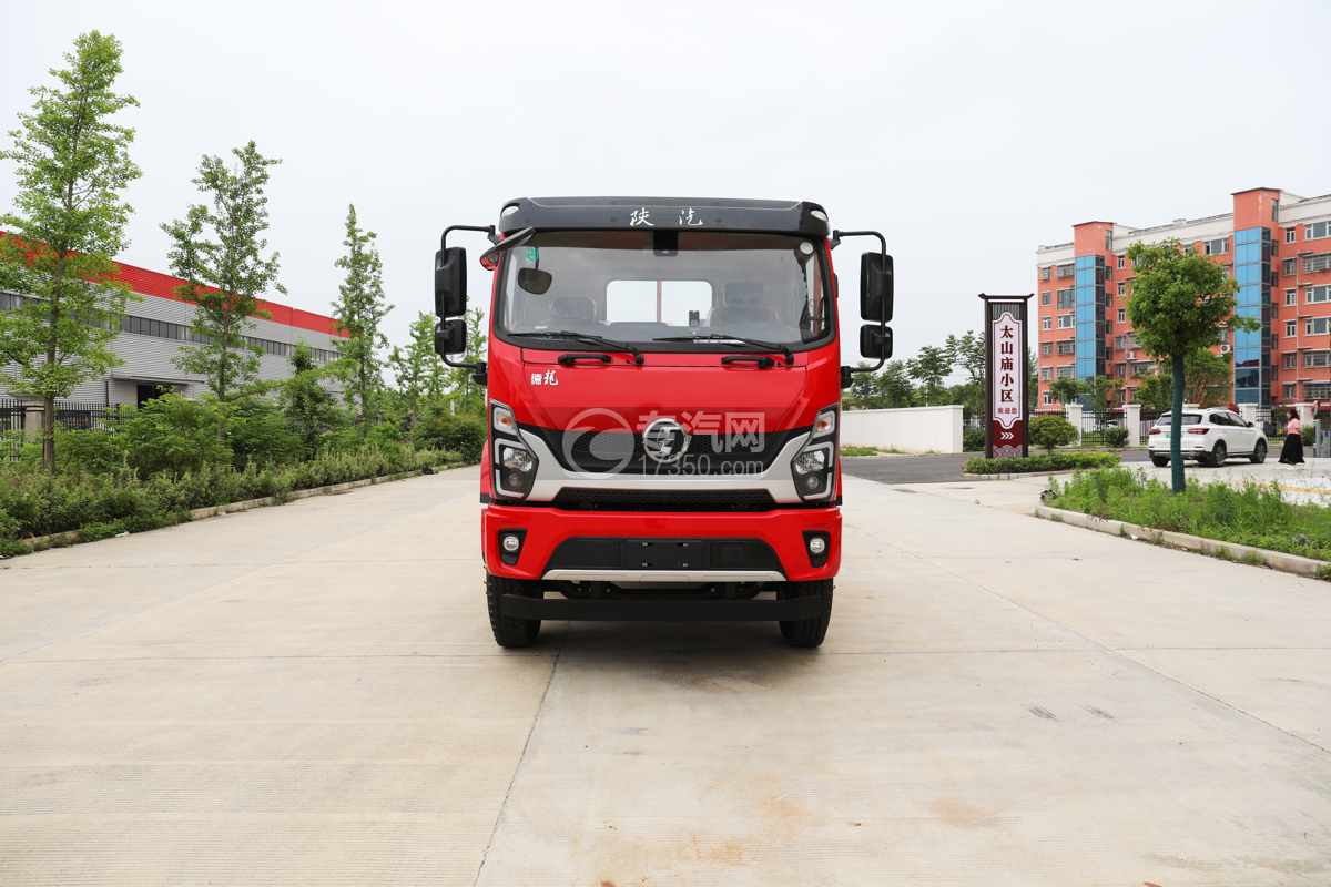 陕汽德龍G500平板式货车（18吨新规）正前方图
