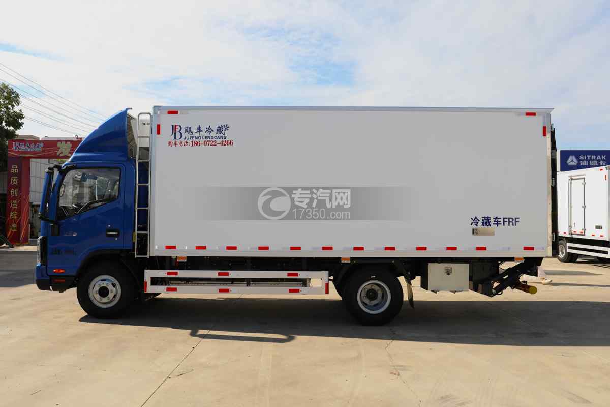 江淮帅铃ES9黄绿牌-140.41kwh纯电冷藏车-新规上装箱体