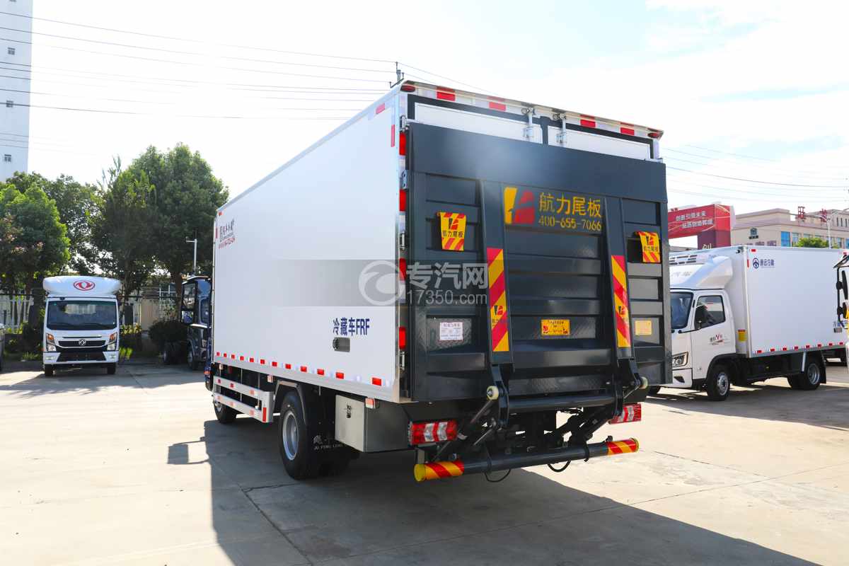 江淮帅铃ES9黄绿牌-140.41kwh纯电冷藏车-新规上装箱体