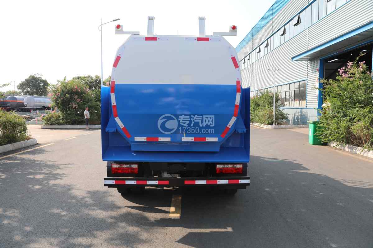 飞碟奥驰EV5纯电蓝牌餐厨垃圾车正面图