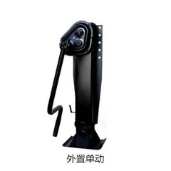 手摇升降支撑装置拖挂车马腿移动登车桥货车房车支脚