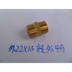 高压清洗机管改装 机动喷雾机管转换接头 外M22*1.5转外G1/2
