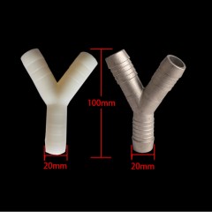德龙M3000x3000重卡暖风三通水管接头Y型三通铝制塑料水管接头
