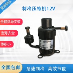 微型压缩机小型制冷压缩机车载冰箱压缩机24v直流压缩机