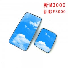 适配陕汽德龙新M3000后视镜片倒车镜片新款F3000反光镜片补盲镜