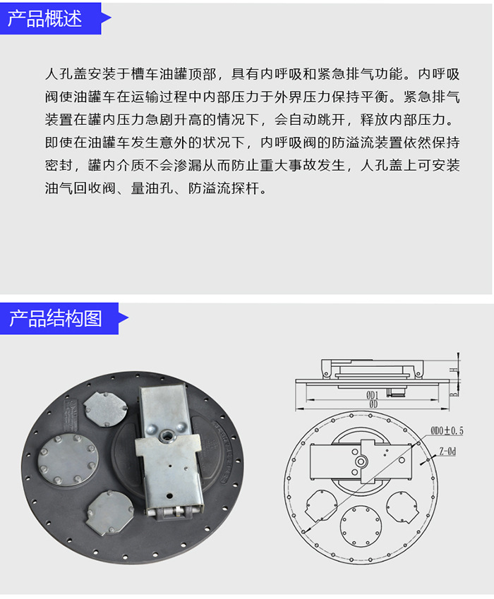 铝合金欧标人孔盖详情页2
